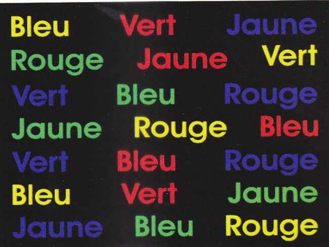 Le test de Stroop (effet Stroop) permet de vérifier notre capacité à résister aux interférences et aux distractions qui nuisent à notre capacité de nous concentrer notamment (la capacité d'inhibition cognitive)