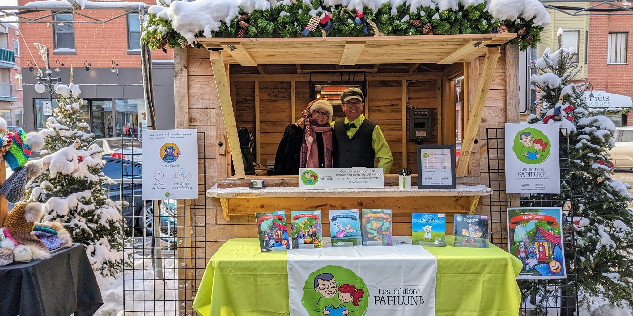 Jean Marc Beaudoin, auteur, au marché de Noël de Saint-Hyacinthe Jean-Marc Beaudoin, auteur de livres pour enfants et journaliste