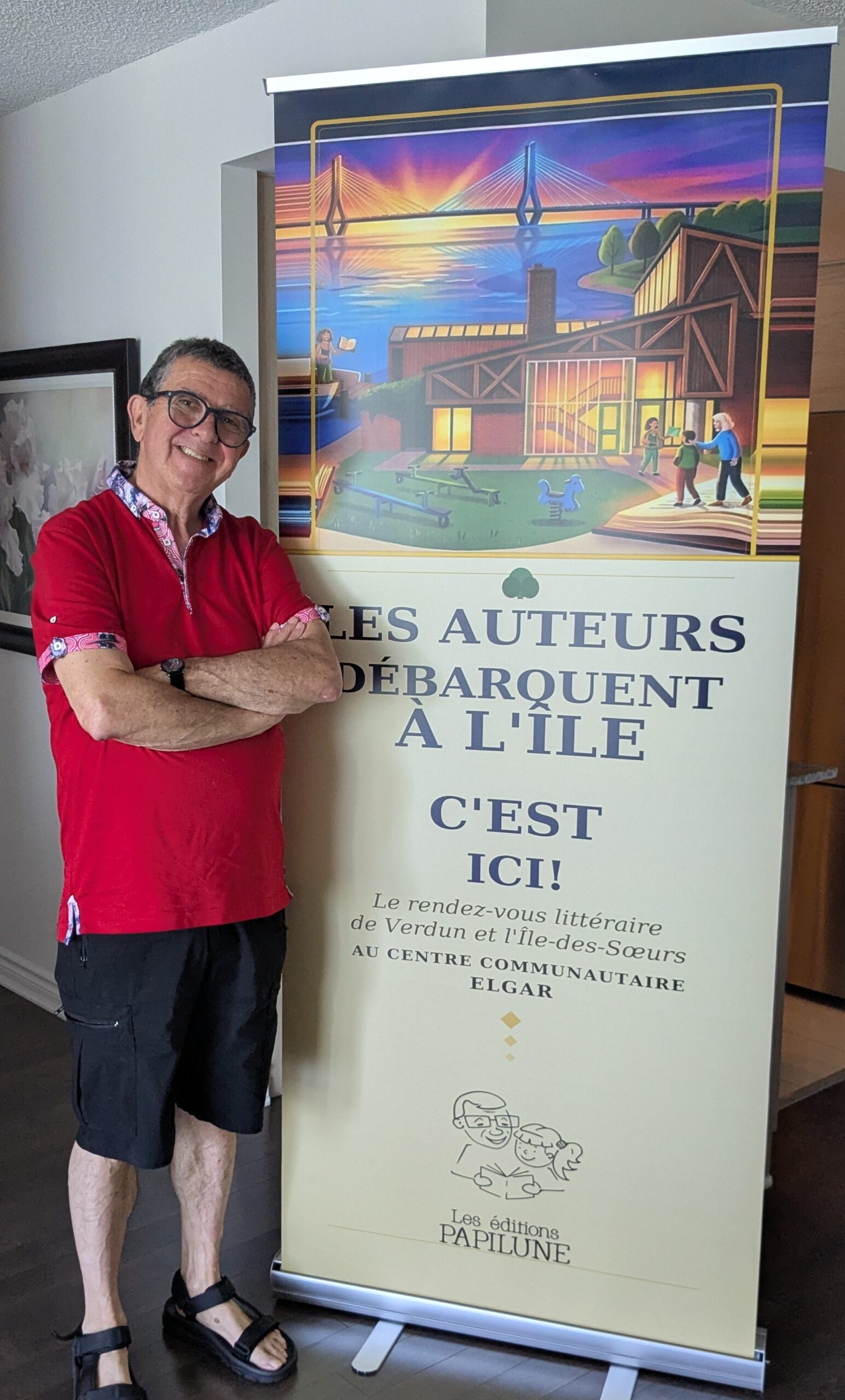 Les auteurs débarquent à l'ile. Un événement organisé par Jean-Marc Beaudoin pour mettre en lumière 12 auteurs
